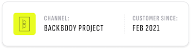 Backbody Project's Uscreen Membership Start Date of Feb 2021