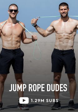 Jump Rope Dudes have over 1 million subscribers on YouTube and host their membership on Uscreen.