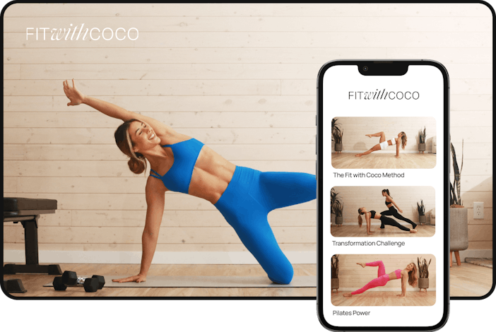 Fit with Coco Mobile and Desktop Membership Experience.