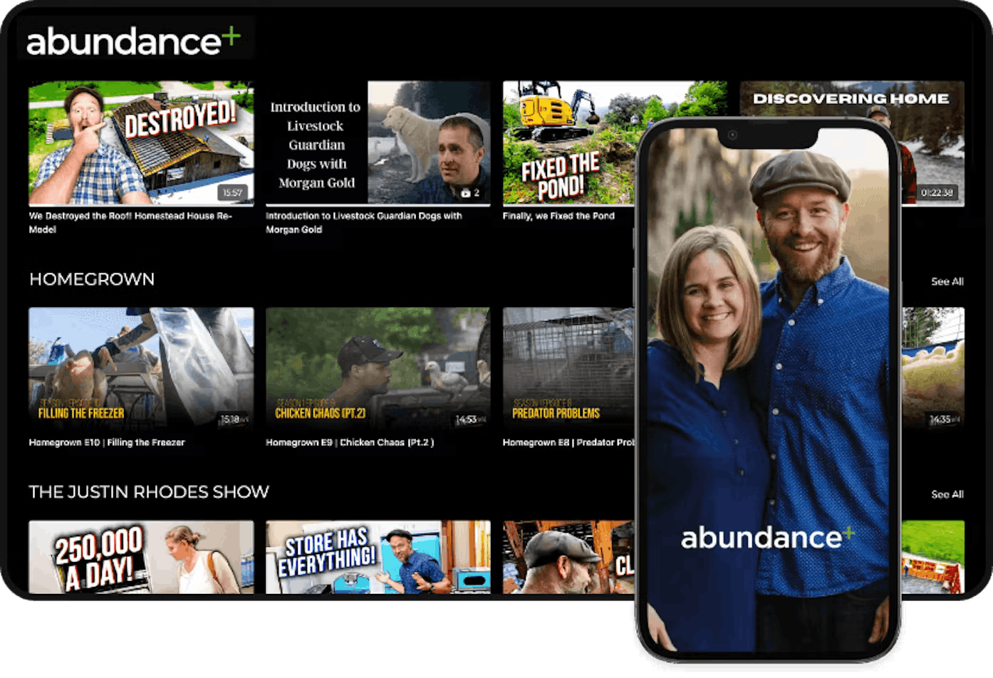 image of abundance+ streaming apps