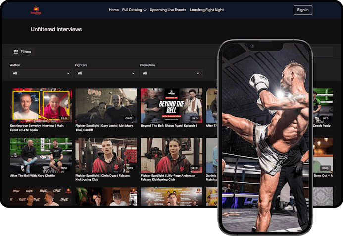 An image of Leapfrog Fight TVs membership 