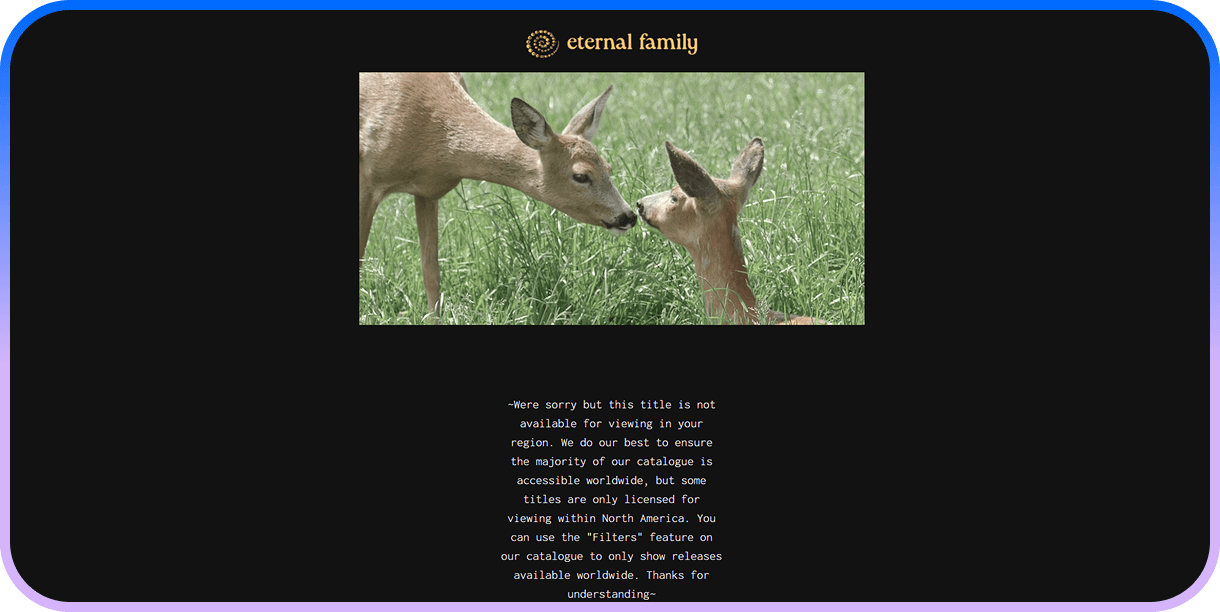 Eternal Family Geo Location