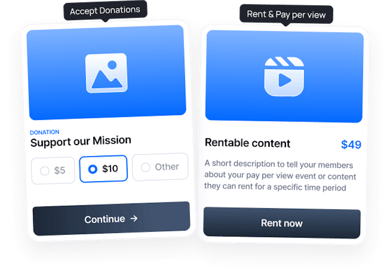Video Monetization - Payment Methods - Example Image