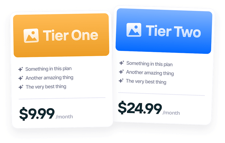 Video Monetization - Mini Plan Cards - Example Image