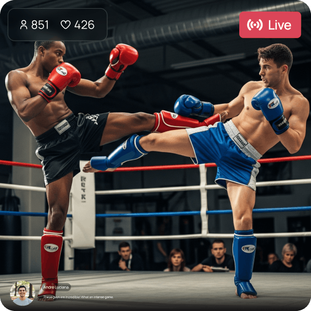 Live Event Broadcasting - Live Sports - Live muay thai