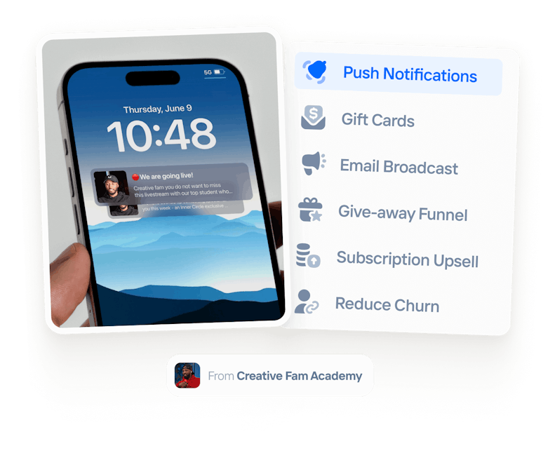 marketing & growth features on Uscreen