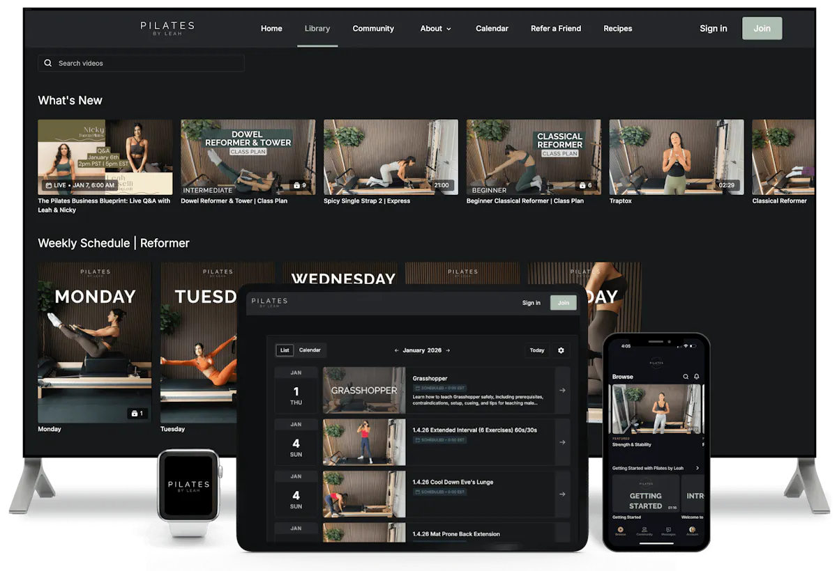 Pilates by Leah on TV