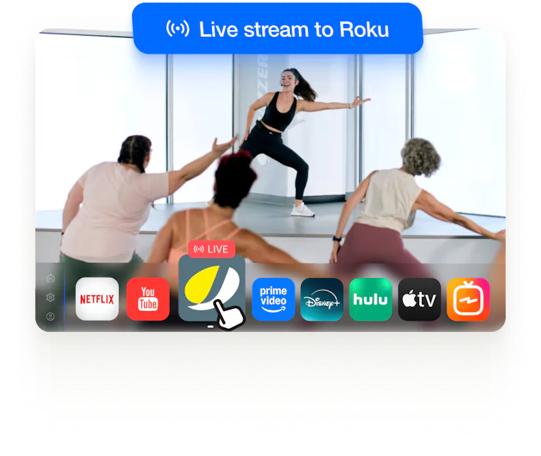 Live stream on Roku TV App