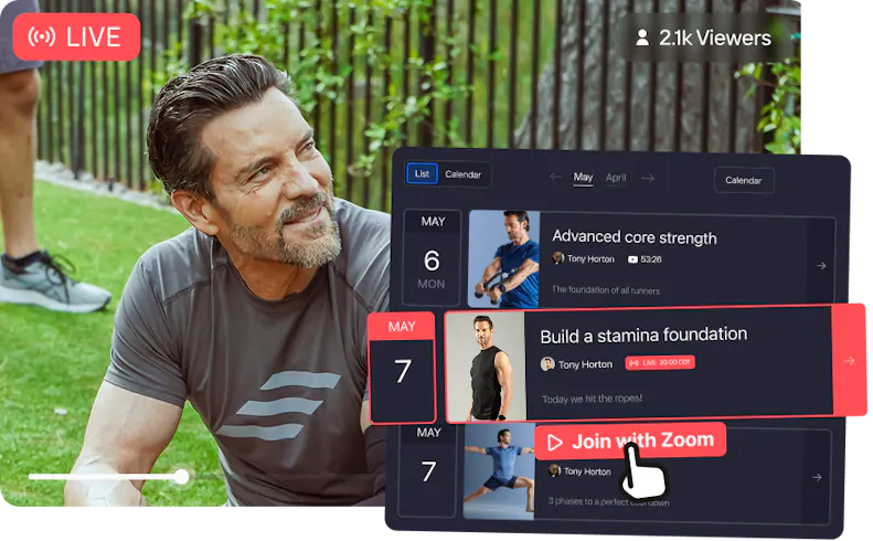 Power Nation Live Streams Calendar Feature